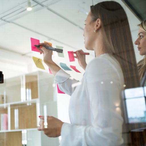 Mujer planificando en una empresa